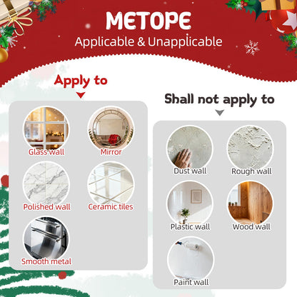 UMIKU 12 Pcs 3D Christmas Window Clings Decals Ornaments Window Stickers for Christmas Decorations Windows Decorations Xmas Party Supplies Thanksgiving Party Décor Snowman, Santa Claus and More Style