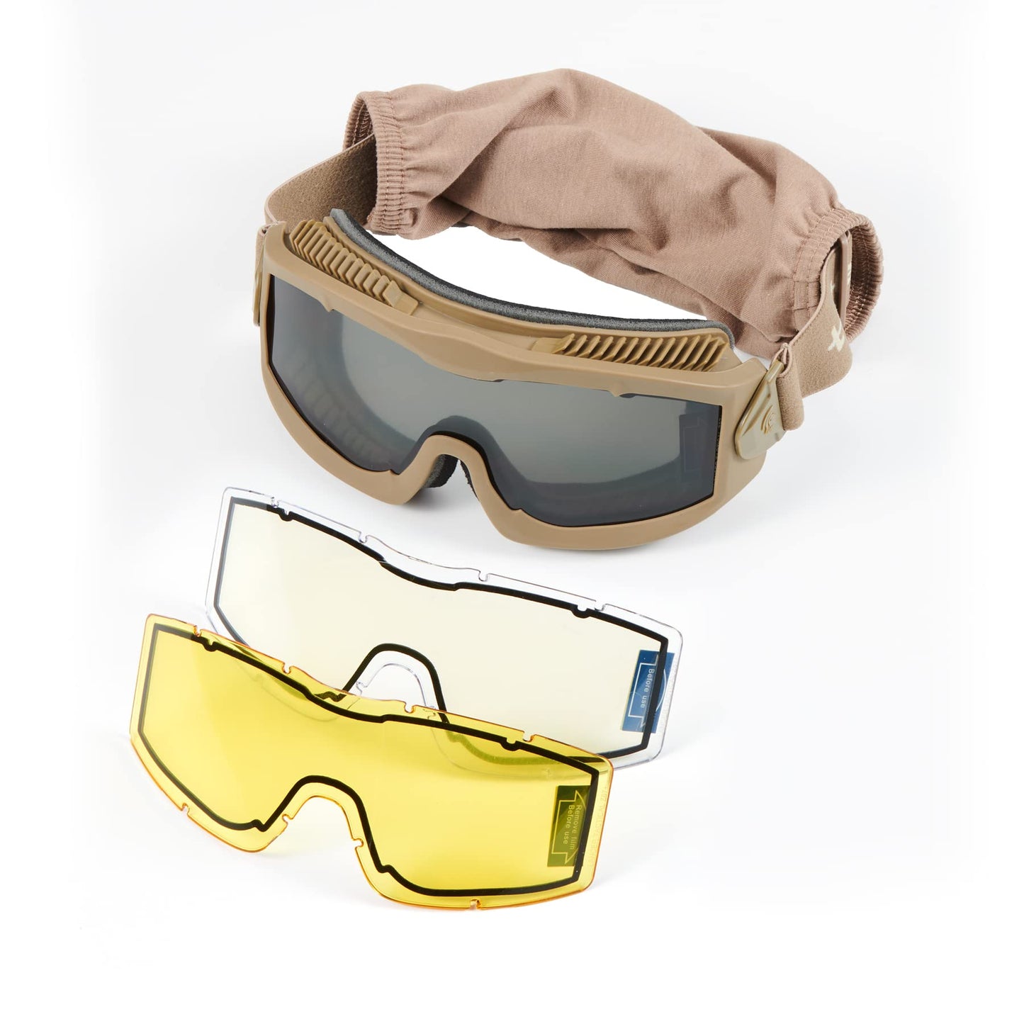 Lancer Tactical AERO Airsoft Tactical Safety Goggles ANSI Z87.1, 3mm Dual Pane Anti-Fog Lens for Hunting, Paintball, Cycling