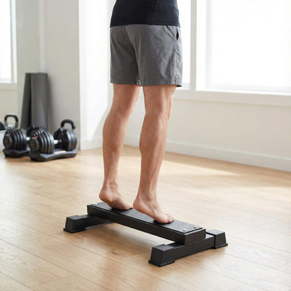 Steel Calf Raise Bar, Standing Calf Raise Platform Machine, Calf Raise Block Rack for Calf Stretching, Squat, Foot Stretch (22 inch)
