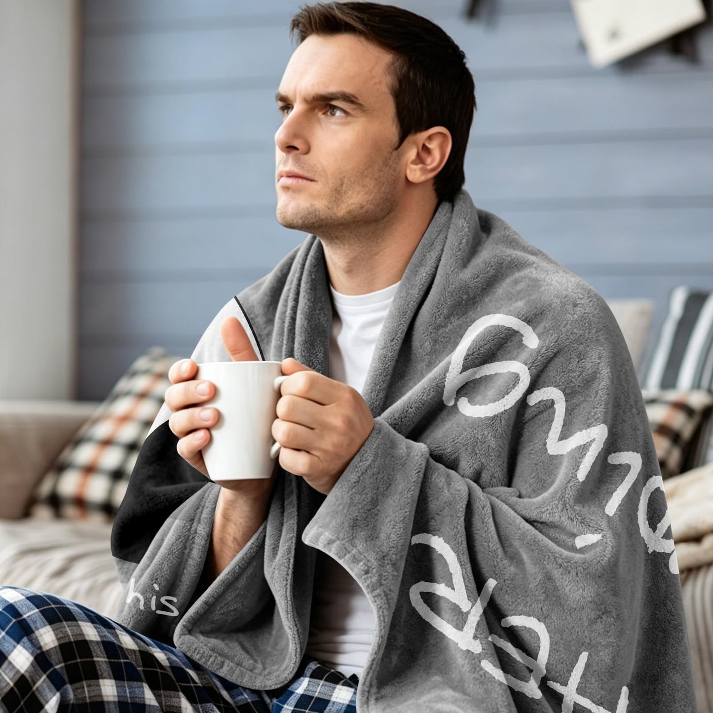Jetuconme Gifts for Brother on Fathers Day,Brother Gifts from Sister,Birthday Gift for Brothers,Brothers Graduation Gift,Soft Throw Blanket for Napping Travel,Fathers Day Blanket 50"X 60"