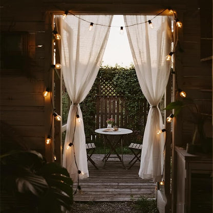 RTTY Outdoor String Lights 100ft, G40 Led Patio Globe Lights with 52pcs Bulbs,Shatterproof Waterproof Connectable Outside Hanging for Porch Cafe Bistro Backyard Gazebo Balcony Deck Party