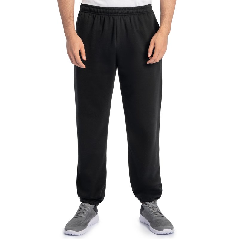 Fruit of the Loom mens Eversoft Fleece & Joggers (Regular Big Man) Sweatpants, Elastic Bottom - Blue, X-Large US