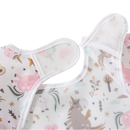 YeeLauf Sleeved Bib,5 Pack,Waterproof Shirt Bibs for Baby 3-24 Months Wipe Clean
