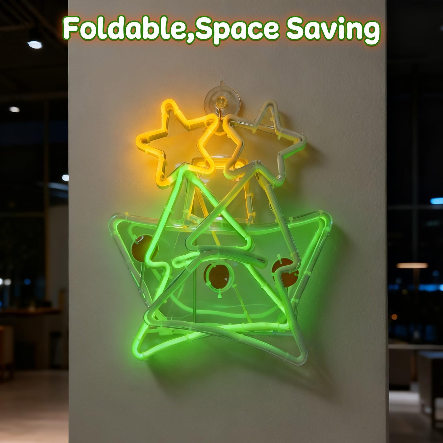 Christmas Tree Neon Sign, Tree LED Neon Light for Home Decor, 8H Timer & Speed Adjust, Festive Xmas Decorations Wall Art, Holiday Party Bedroom Living Room Cafe Bar