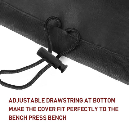 Weight Bench Cover Waterproof Heavy Duty Exercise Workout Bench Cover, Home Gym All-weather Protective Covers Fit for Sit-up Board Flat Lifting Benches and Fitness Equipment (52'' L x 60'' W x 21'' H)