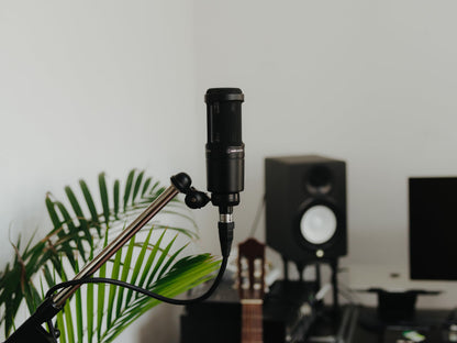 Audio-Technica AT2020 Cardioid Condenser Studio XLR Microphone, Ideal for Project/Home Studio Applications, Black