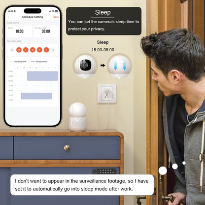Linkthai Camera for Home Security, 4MP Pet Camera with Speaker for Dog/Cat, WiFi Camera Indoor Wireless Home Security with Phone App, Auto Tracking/Super Night Vision/2 Way Talk, Cloud/SD Card Storage