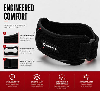 WAWDBBJQY Patellar Tendon Support Strap for Knee Pain Relief