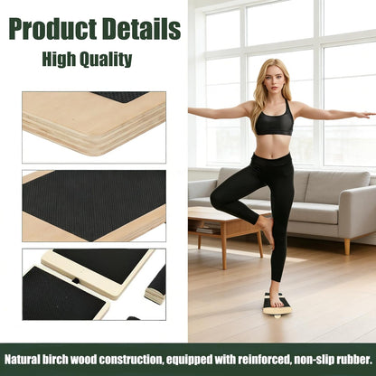 Balance Board for Ankle Strengthening, Blackboard Foot Trainer for Sprained, Foot Strengthener Ankle Balance Board Suitable for Athletes, Injury Tehabilitation, Posture Corrector