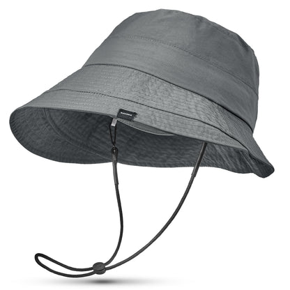 Sukeen Lightweight Bucket Hat for Women Quick-Dry Hiking Hat Packable Foldable UV Sun Hat for Outdoor Activities Gray