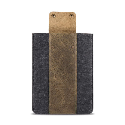 MegaGear Genuine Leather Tablet Sleeve Case for iPad Pro 11 inches, All Generations iPad Air & iPad (Green, 12.9 Inch)