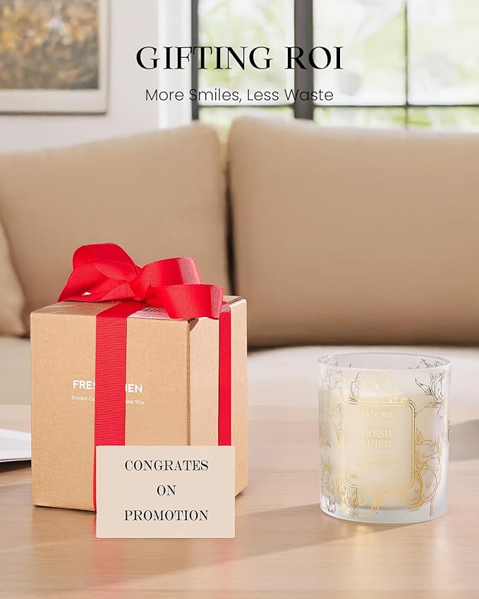 M&SENSE Forest Scented Vegan Soy Candles,8.1oz 42-Hour Slow Burning Time,No Toxin Naturally Scented Candles for Fall Winter Bathtub Aromatherapy Calming Home Fragrance, Thanksgiving Christmas Gifts