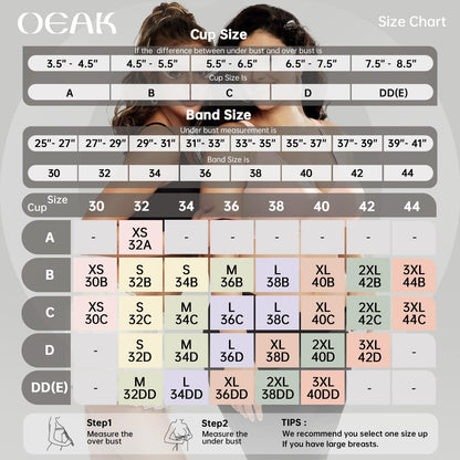 OEAK Womens Deep V Bras Wireless Comfortable Bra Supportive No Underwire Bras Tshirt Push Up Bralettes Plunge Seamless Bra Nude L