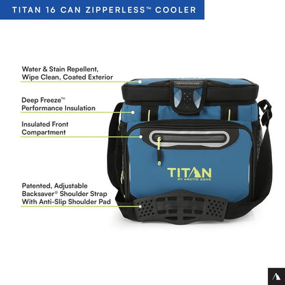 Arctic Zone Deep Freeze Cooler - Zipperless Hardbody Design | Superior Insulation & SmartShelf Feature