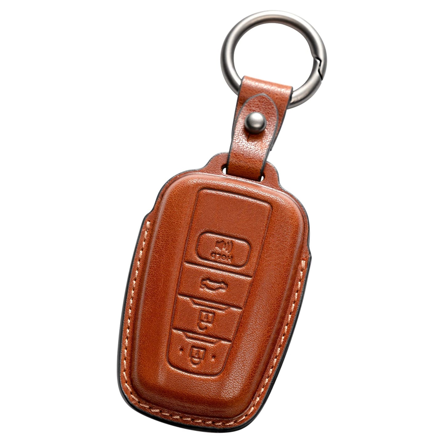 Smyfob for Toyota Key fob Cover Leather car Key case Avalon Camry TRD Corolla Highlander Prius Prime RAV4 Prime CHR Accessories