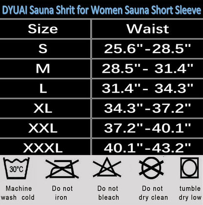 DYUAI Sauna Shirt for Women Sauna Suit for Women Waist Trainer Sauna Sweat Vest Workout Body Shaper Zipper(6005-01-XXXL)