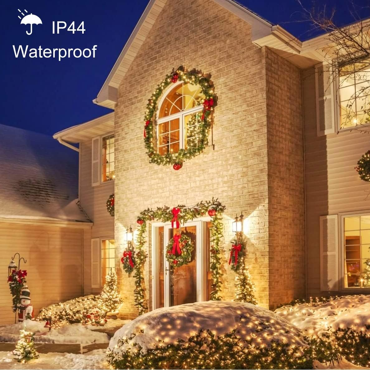 Toodour Christmas Lights Outdoor, 328ft 1000 LED String Lights, Timer, Waterproof 8 Modes Outdoor Christmas String Light - Twinkle Light for Tree Home Garden Yard Wedding Party Xmas Decor(Warm White)