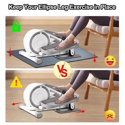 Non-Slip Mat for Ellipse Leg Exerciser Machine, Apply to Under Desk Elliptical Peddler While Sitting, Perfect for Electric Seated Foot Pedal Exerciser, Enhanced Stability & Floor Protection