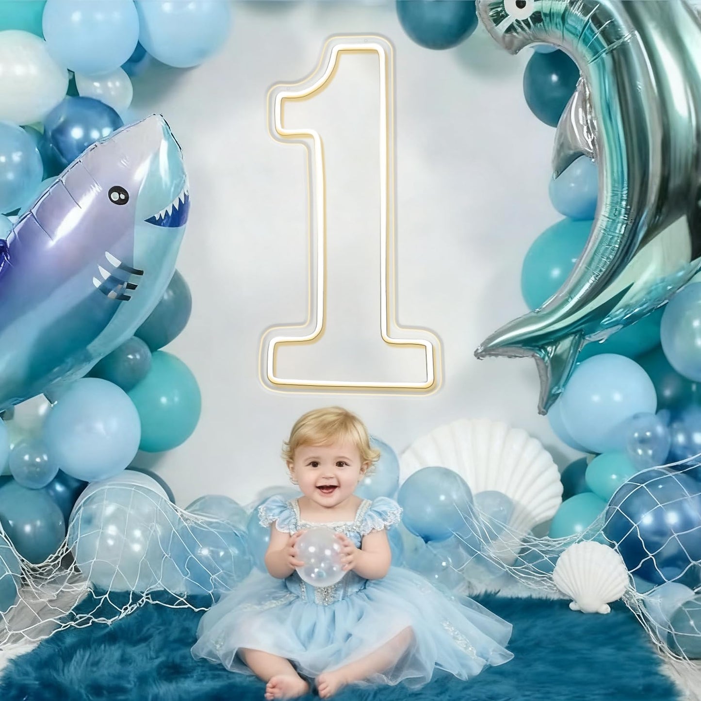 RUMONZS LED Acrylic Light up Number, Decorative Transparent Light up Letters USB Powered Big Number Sign Light for Birthday, Night Light, Party, Anniversary, Christmas, Home Decor, Wedding 12'' (number1)
