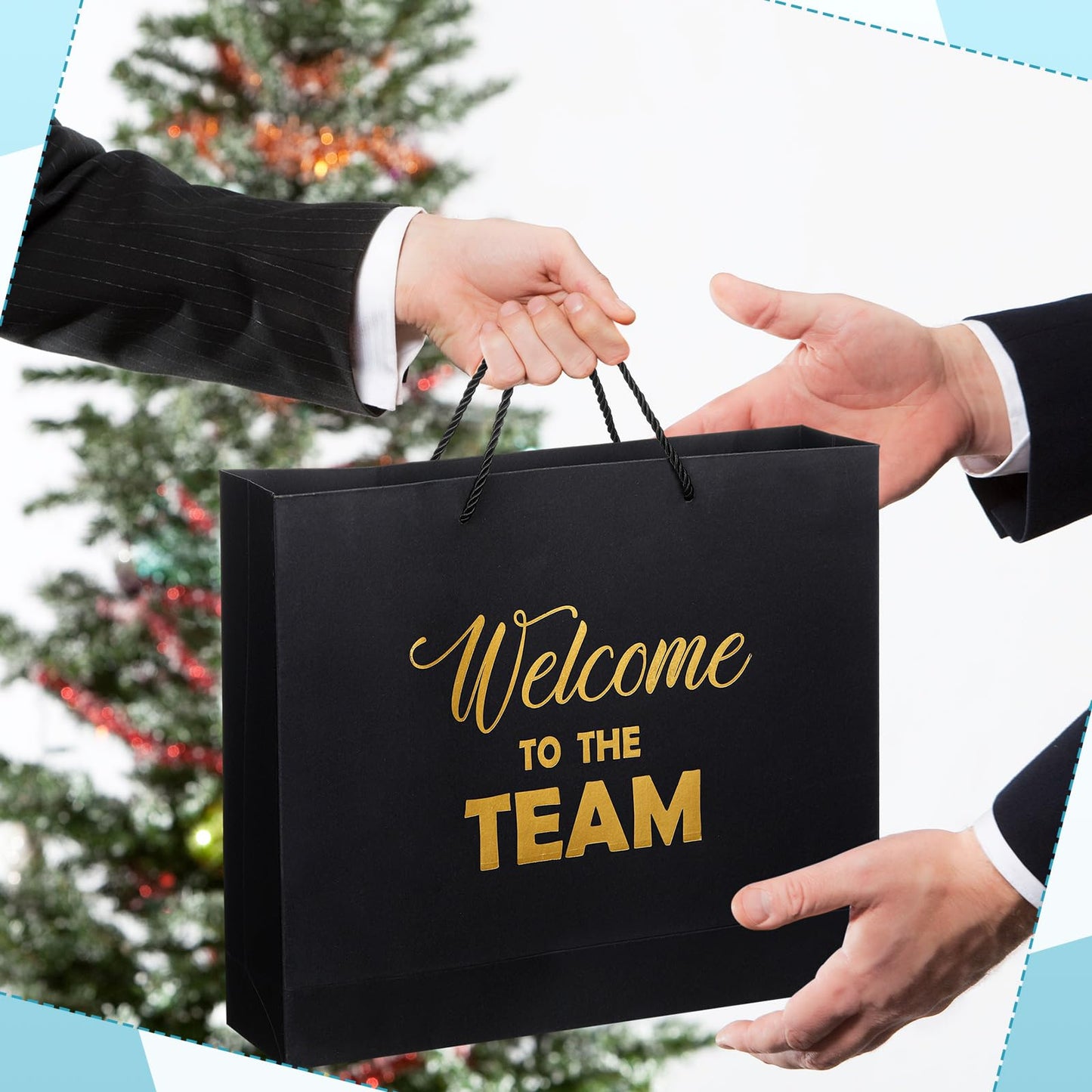 Thenshop Set of 5 New Employee Welcome to The Team Gift Sets Notebook Pen and Tumbler Welcome to The Team Box Employee Appreciation Gift Sets for New Worker Men Women Office(Black)