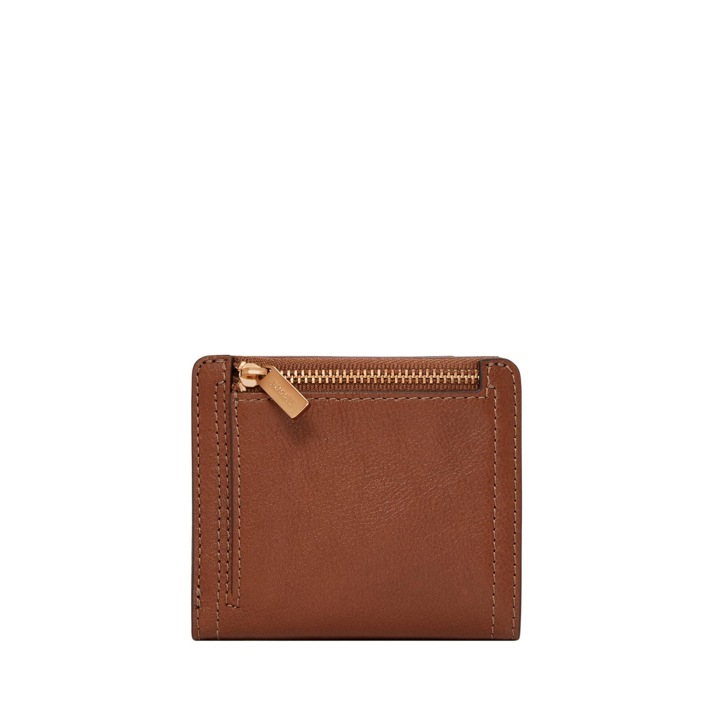 Fossil Women's Wallet, Logan Leather Wallet RFID Blocking Small Bifold, Brown