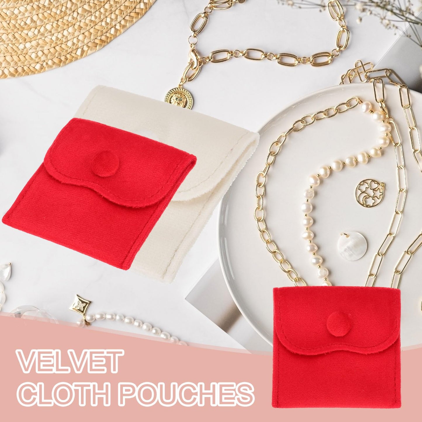 PATIKIL 3x3 Inch Velvet Jewelry Pouches, 6 Pcs Jewelry Packaging Gift Bags with Snap Button for Bracelet Necklace Rings Watch, Gray