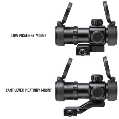 Barska 1x30mm Red Dot Sight – 3.5 MOA, Adjustable Brightness, for Handguns, Rimfire Rifles, Shotguns, Crossbows, with Weaver Mount & Multi-Coated Optics