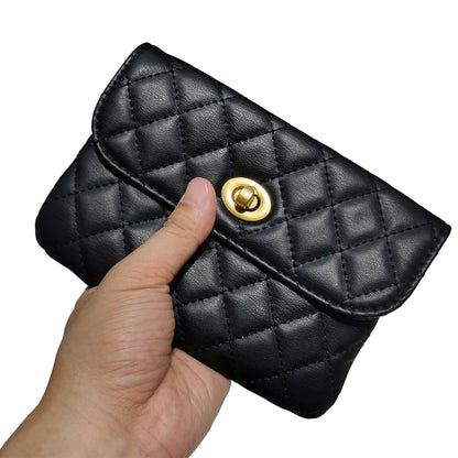 Larswon Chain Belt Bag for Women, Synthetic Leather Belt Purse Chain Purse Mini Goth Fanny Pack Fashion Waist Packs Detachable Small