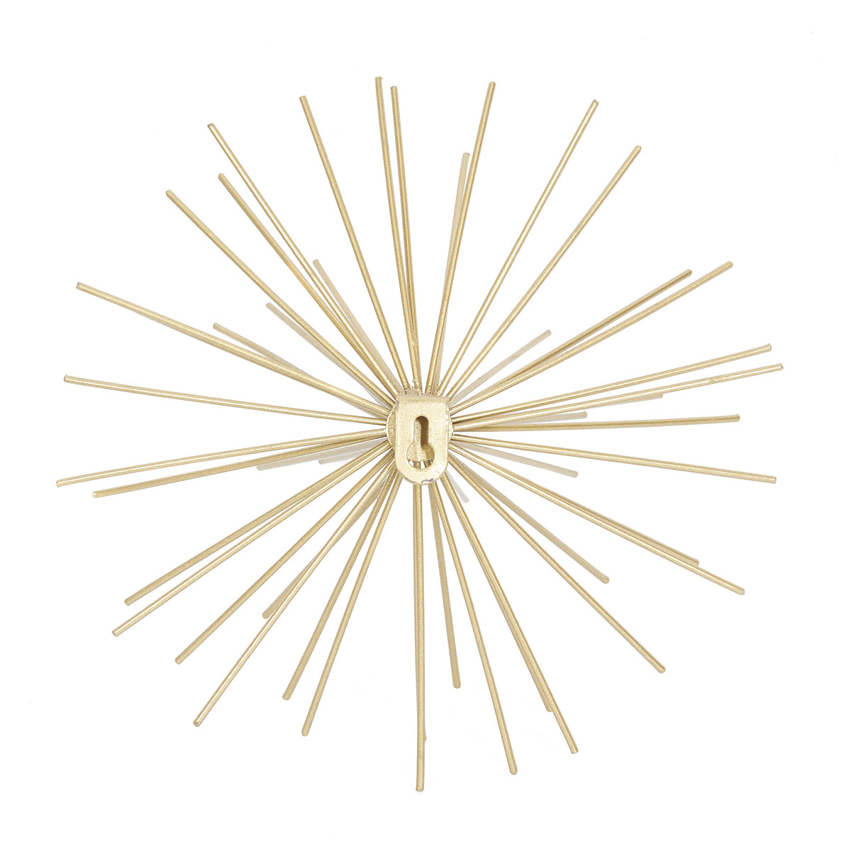 Deco 79 Metal Starburst 3D Long Spike Wall Decor, Set of 3 6", 9", 12"W, Gold