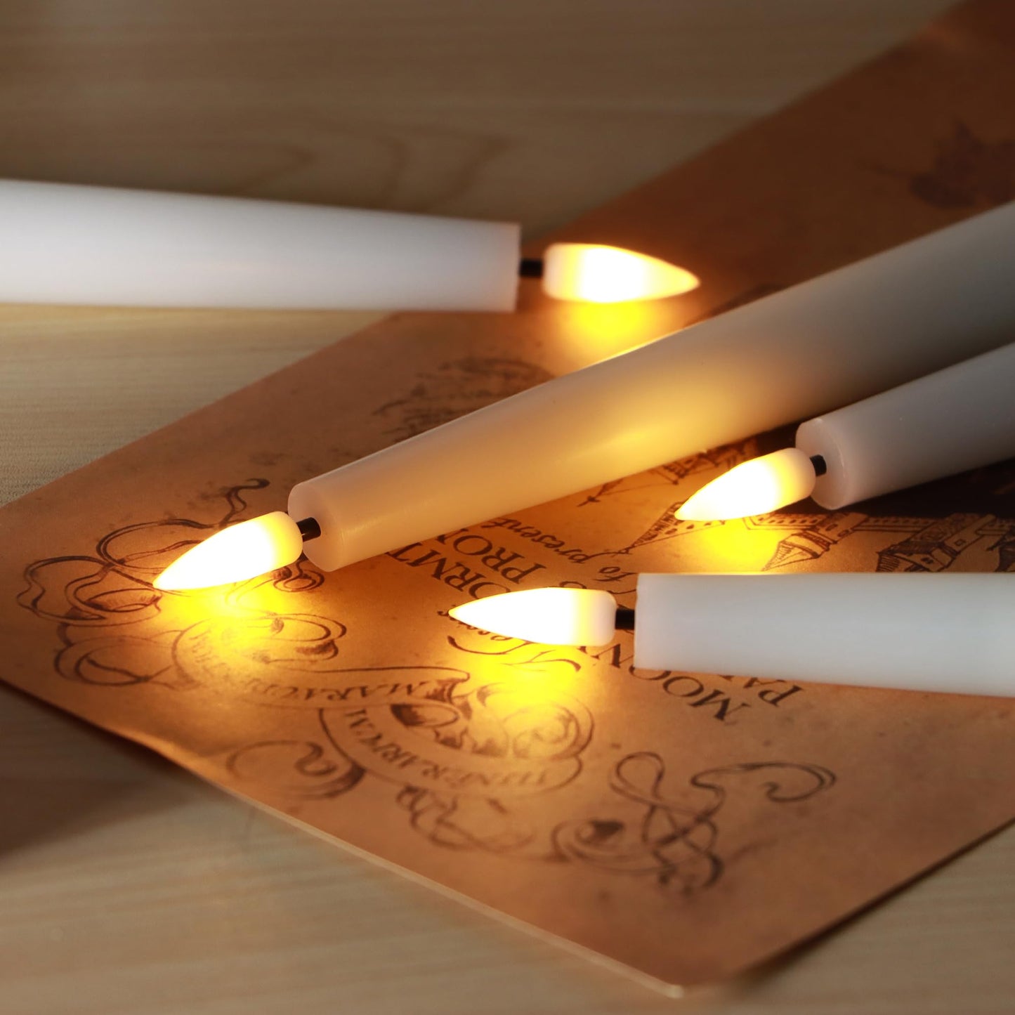 FREEPOWER Flameless Taper Candles with Remote Timer, 9.84'’Real Wax LED Candlesticks Battery Operated 3D Flickering Realistic,6PCS Tall Candle for Wedding,Party,Christmas,Home Decor (White)