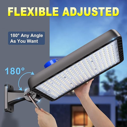 480W Led Parking Lot Light Outdoor, 72000LM Super Bright Flood Parking Lights-Dusk to Dawn 5000K Waterproof Commercial Large Area Security Street Shoebox Lighting for Stadium Sport AC100-277V