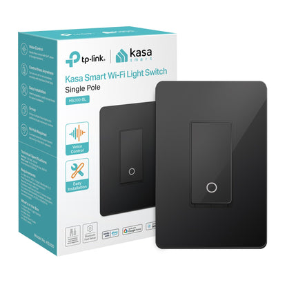 Kasa Smart Light Switch HS200, Single Pole, Needs Neutral Wire, 2.4GHz Wi-Fi Light Switch Works with Google Home, UL Certified, No Hub Required, White