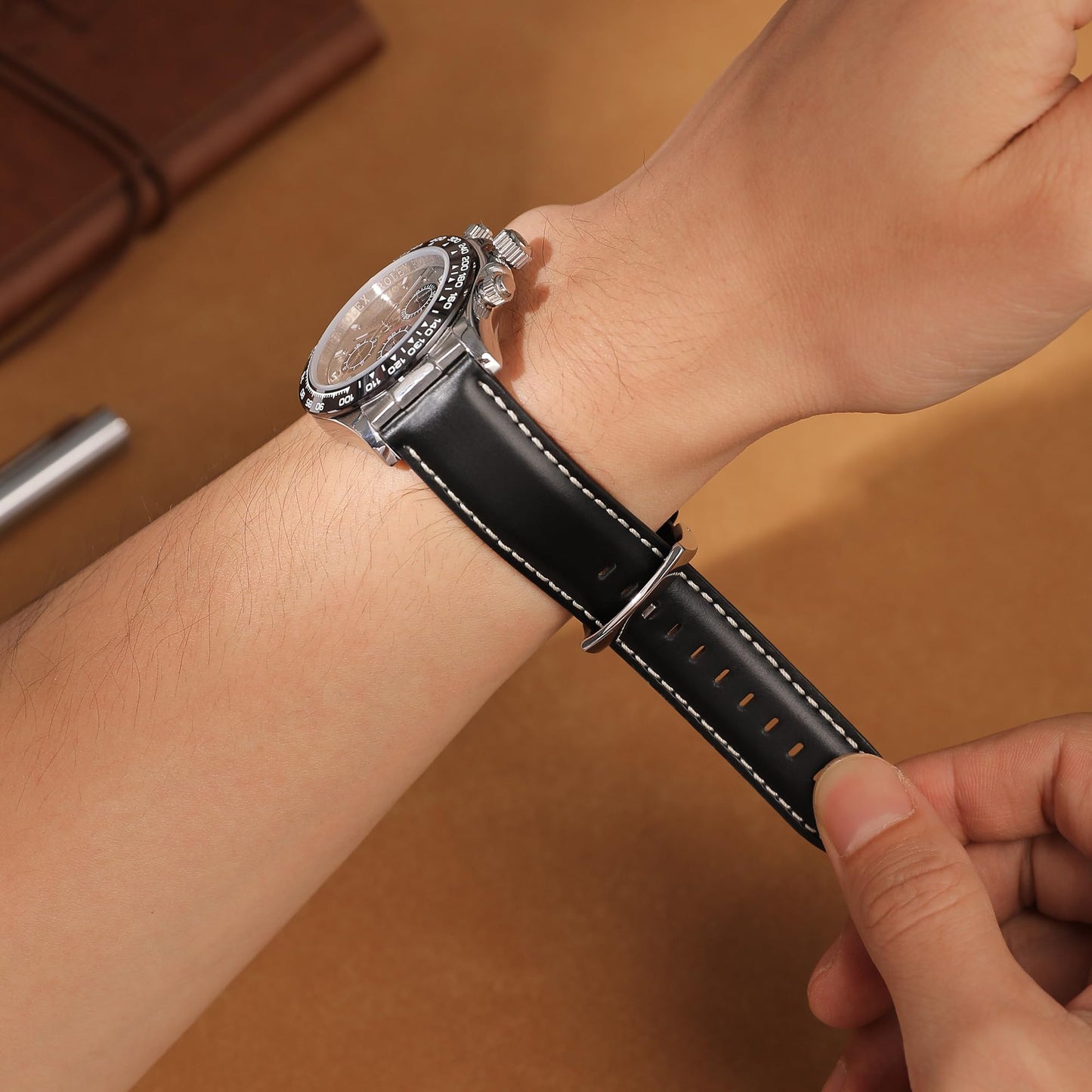 CORROPELLE Leather Watch Bands Quick Release, Elegant Top Grain Leather Watch Straps Band Replacement for Men and Women, Watch and Smartwatch, Choice of Width 18mm 19mm 20mm 21mm 22mm
