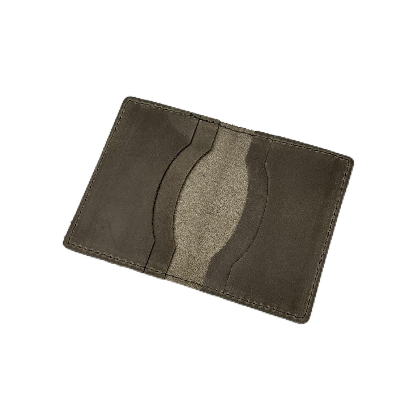 SKLKT Leather Card Holder for Men Women, Slim Minimalist Credit Card Wallet (Gray)