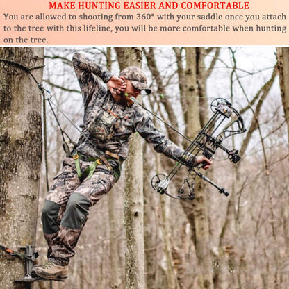 Treestand Lifeline Rope, 30' Treestand Safety Rope for Climbing Sticks, Hanging Ladder Stand Or Treestand, Bow Hunting Lifeline, Tree Stand Hunting Accessories, 30Feet