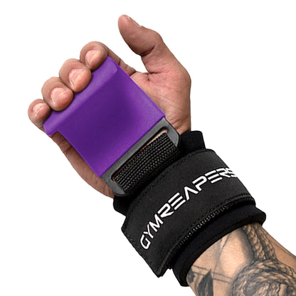 Gymreapers Weight Lifting Hooks (Pair), Heavy Duty Power Wrist Straps Hand Grip Support For Deadlifts, Pull Ups, Shrugs - Gym Gloves For Men and Women