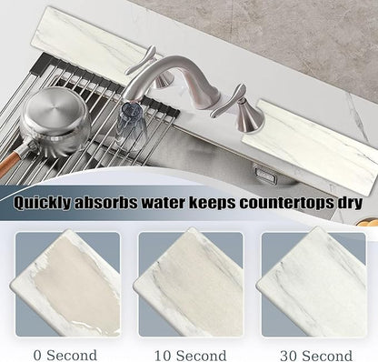 Stargaz Faucet Mat For Kitchen Sink，Sink stone quick dry around faucet