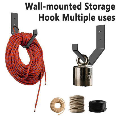 Lealan Heavy Duty Battle Rope Wall Anchor Kit with 1 Storage Hook, Wall Mount for Home Gym Training