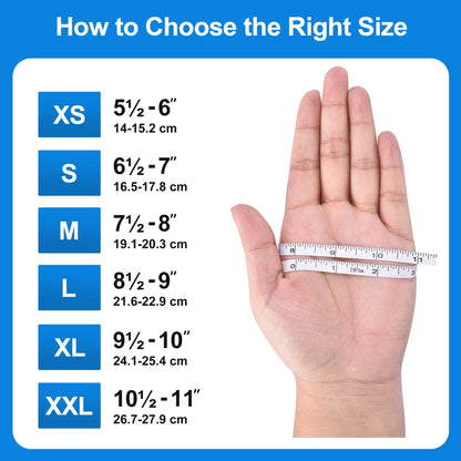 Schneider Blue Vinyl Synthetic Exam Gloves, Medium, Box of 100, 4 Mil, Powder-Free, Latex-Free, Non-Sterile, Disposable Gloves