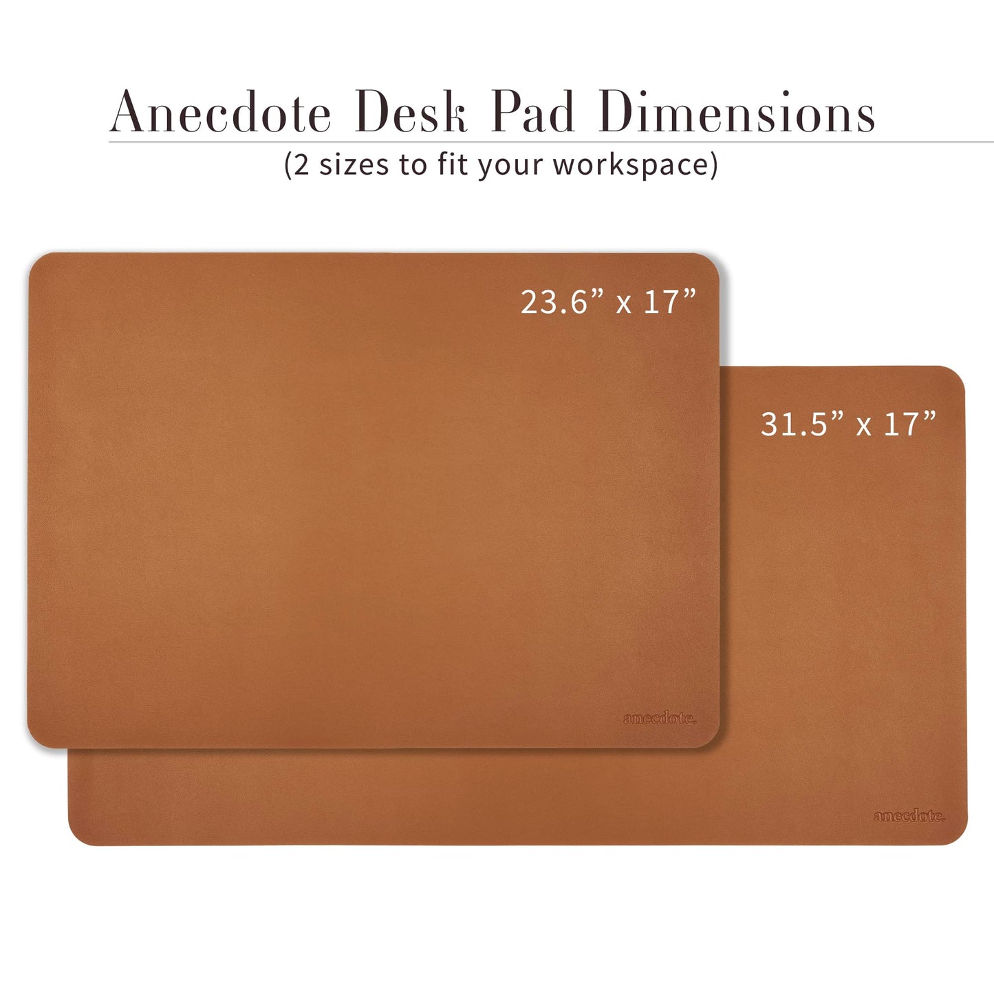 ANECDOTE Vegan Leather Desk Pad - 31.5"x17" Desk Mat for Your Office. This Quality Large Mouse Pad has Chic Elegance, Professional Look & Satisfying Touch - The Perfect Leather Mouse Pad for You!