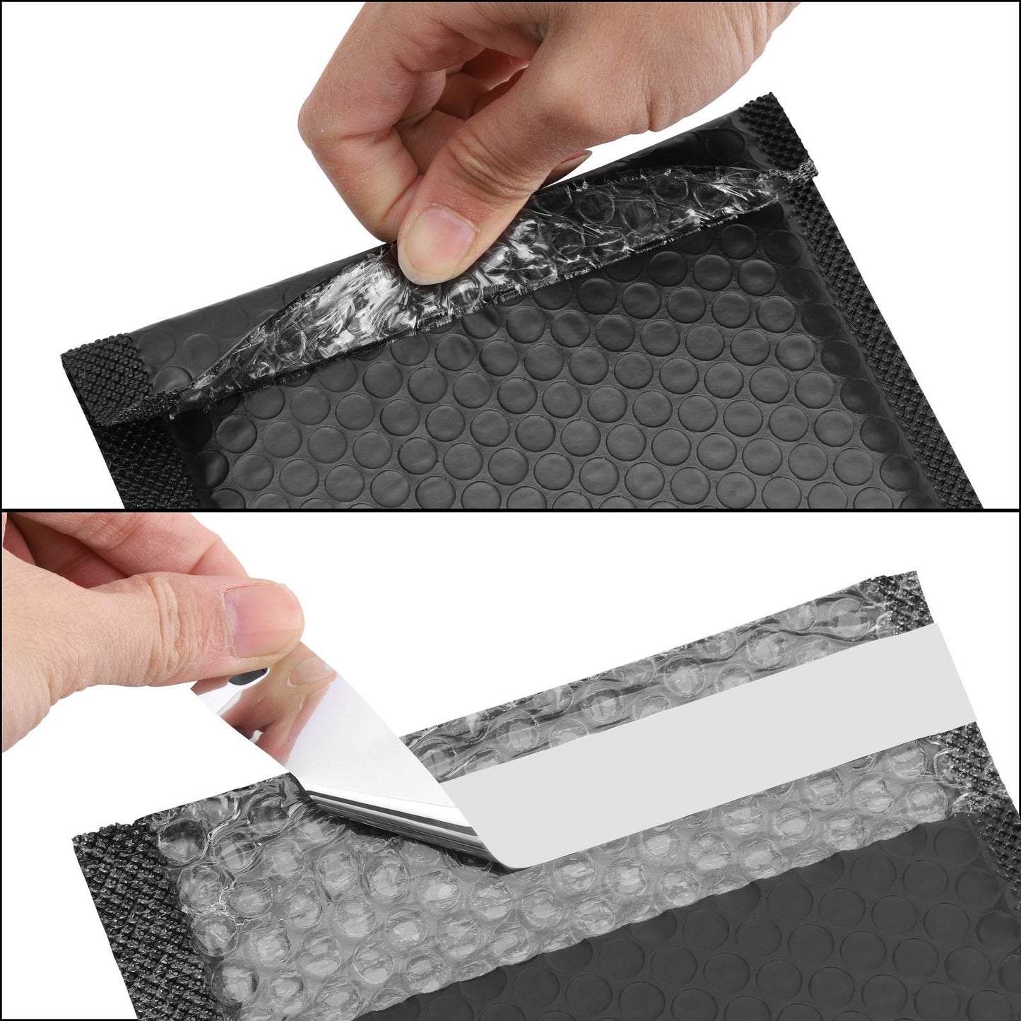 40 pcs 7 x 5.2 inch Bubble Envelopes Mailers Padded for Wraping/Shipping/Packaging Black