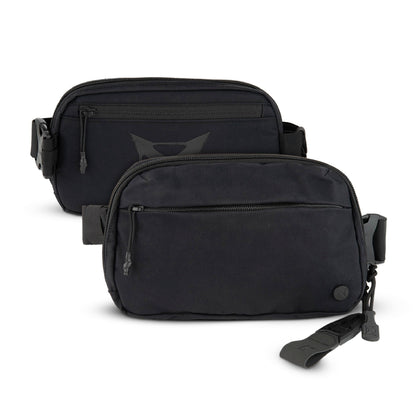 Vertx Everyday Tactical Fanny Pack 2.0-100% Nylon Fanny Pack for Men and Women with CCW-Ready Design and Rapid Access Tab - It's Black - 2L