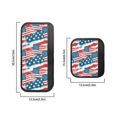 Hwzdsyxl American Flag Pattern Refrigerator Door Handle Covers 6 Pieces Appliance Handle Cover Sets Easy to Clean Neoprene Protective Handles Gloves Fit Fridge Oven Dishwasher, Independence Day Decor