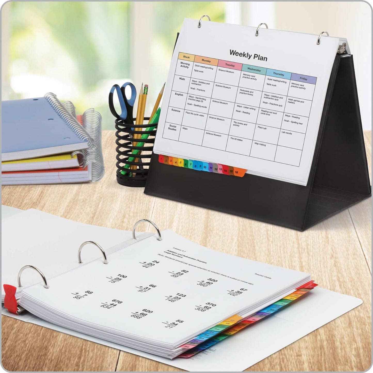 Cardinal 60990 OneStep Printable Table of Contents/Dividers, 52-Tab, 11 x 8 1/2, Multicolor