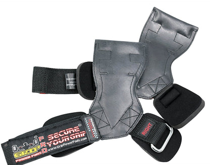 Lifting Grips PRO Weight Gloves Heavy Duty Barbell Gymnastics Straps Alternative to Power Hooks Deadlifts Adjustable Neoprene Padded Wrist Wrap