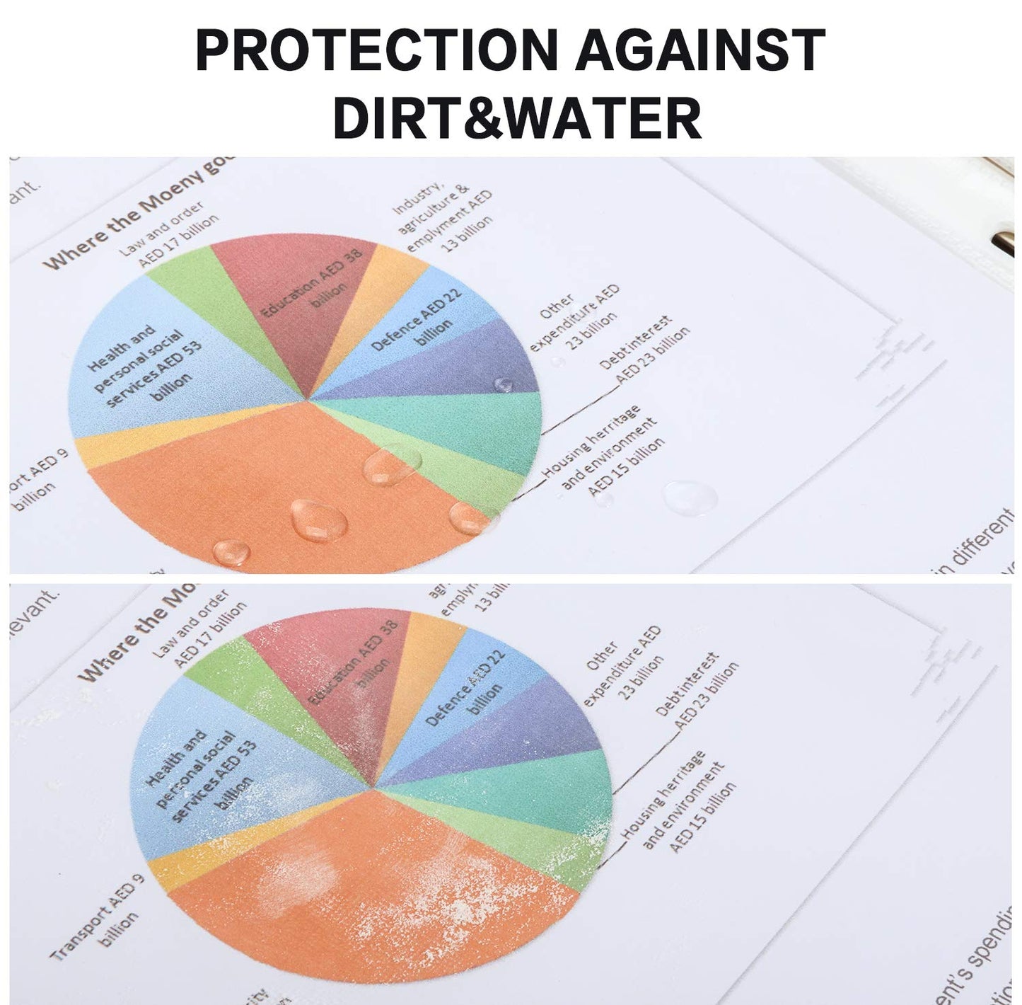 Sheet Protectors, PANDRI 500 Pack Clear Heavy Duty Plastic Page Protectors Sheet Reinforced 11-Hole Fit for 3 Ring Binder Fits Standard 8.5 x 11 Paper, 9.25 x 11.25 Top Loaded, Excluding Acid