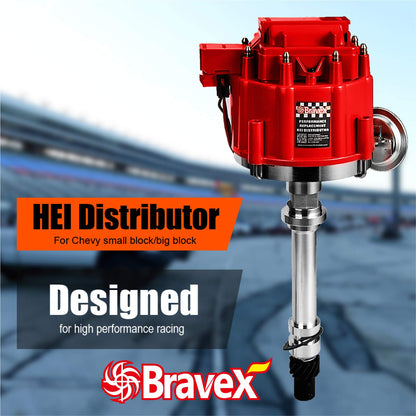 Voltstorm Performance Hei Ignition Distributor Compatible with Chevy GM SBC BBC 9000RPM V8 65k Coil 283 305 307 327 350 400 Small Blocks and 396 427 454 Big Blocks