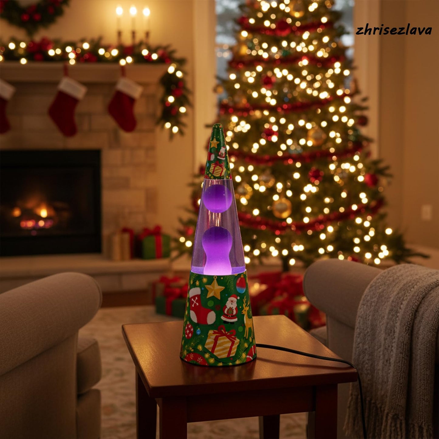 16inch Purple Liquid Motion Lamp, Flowing Relaxation Dynamic Lighting, Home Decor Serenity Entertainment Lamp, Meditation Night Light Home Decor, Gift for Adults and Children, Christmas Base.jzt