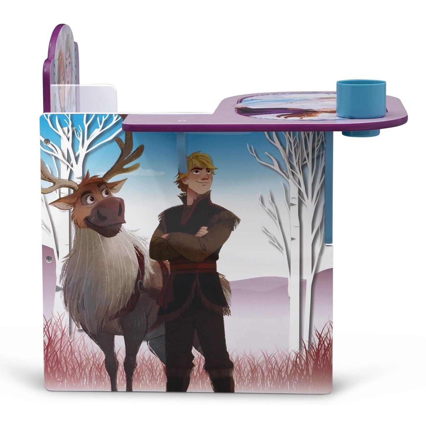 Delta Children Chair Desk with Storage Bin, Disney Frozen II