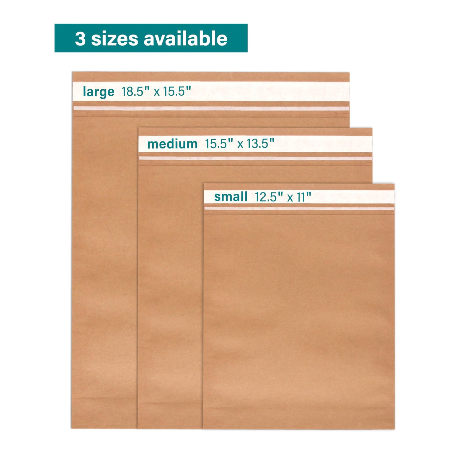 Elementree Small Recyclable Paper Mailers - 11" x 12.5" - 50 Count - Brown Expandable Envelopes & Shipping Bags - Made in the USA - Double-Walled Kraft Paper (00955)